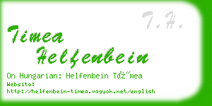 timea helfenbein business card